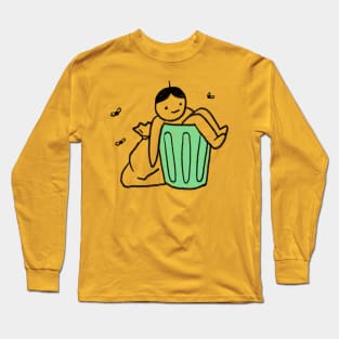 Stick Figure In A Dump Long Sleeve T-Shirt